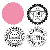 Marianne Design Collectable Scallop Die & Sentiments (COL1321)