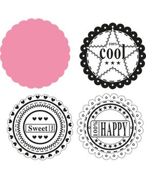 Marianne Design Collectable Scallop Die & Sentiments (COL1321) Marianne Design Collectable Scallop Die & Sentiments (COL1321)