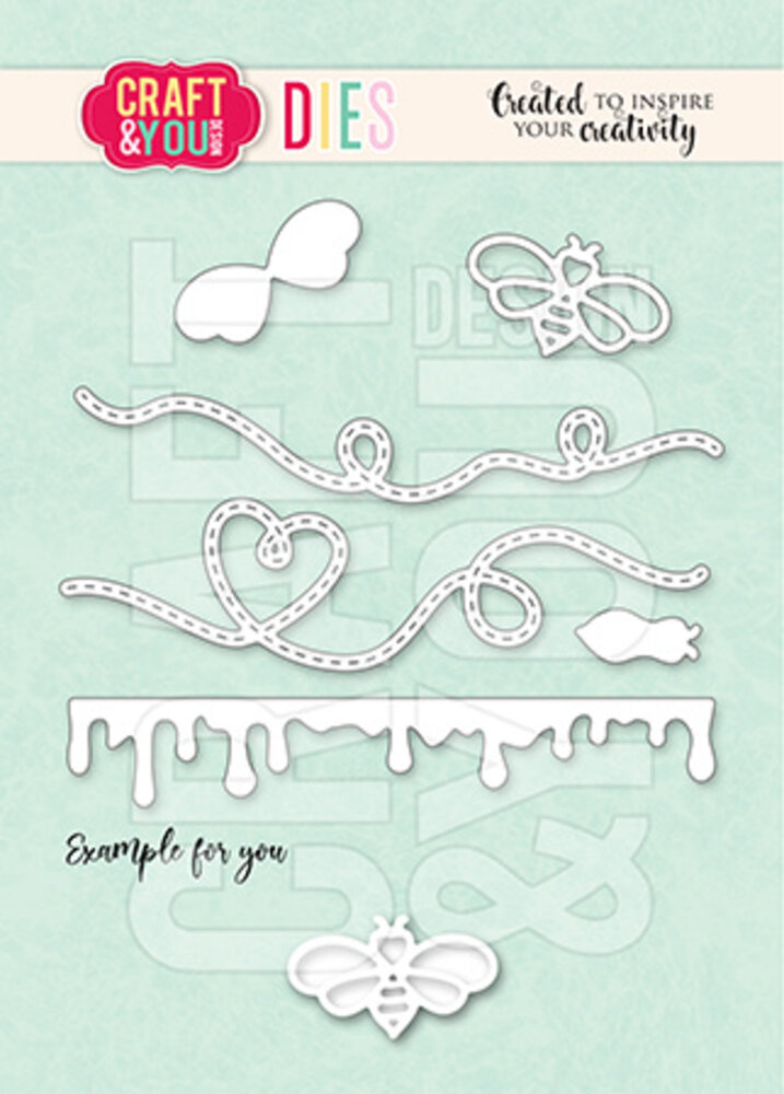 Craft & You Dies Bee Honey (CW342) Craft & You Dies Bee Honey (CW342)