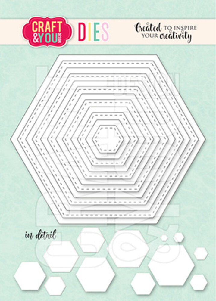 Craft & You Dies Hexagon Base Set (CW343) Craft & You Dies Hexagon Base Set (CW343)