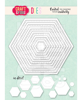 Craft & You Dies Hexagon Base Set (CW343) Craft & You Dies Hexagon Base Set (CW343)
