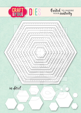 Craft & You Dies Hexagon Base Set (CW343) Craft & You Dies Hexagon Base Set (CW343)