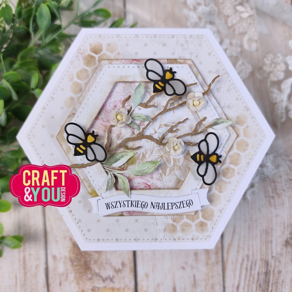 Craft & You Dies Hexagon Base Set (CW343) Craft & You Dies Hexagon Base Set (CW343)