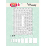 Craft & You Dies Rectangles Base Decorative Stiches (CW349)