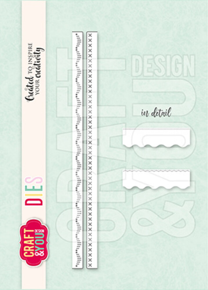 Craft & You Dies Small Borders Decorative Stiches (CW350) Craft & You Dies Small Borders Decorative Stiches (CW350)