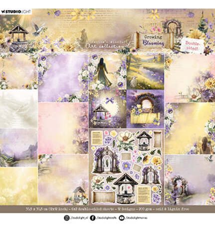 Studio Light Growing & Blooming 12x12 Inch Paper Pad (JMA-GB-DPP321)