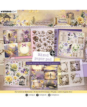 Studio Light Growing & Blooming 8x8 Inch Mixed Paper Pad (JMA-GB-MPP322) Studio Light Growing & Blooming 8x8 Inch Mixed Paper Pad (JMA-GB-MPP322)