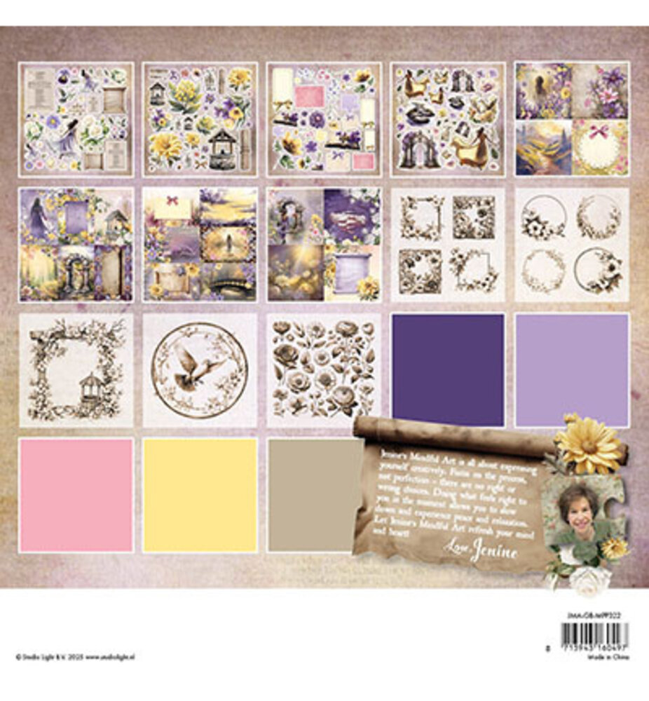 Studio Light Growing & Blooming 8x8 Inch Mixed Paper Pad (JMA-GB-MPP322) Studio Light Growing & Blooming 8x8 Inch Mixed Paper Pad (JMA-GB-MPP322)