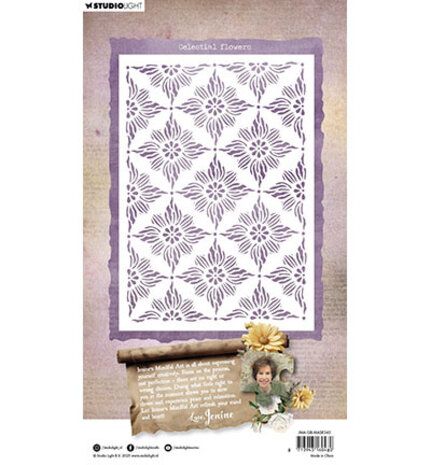 Studio Light Growing & Blooming Masking Stencil Celestial Flowers (JMA-GB-MASK343) Studio Light Growing & Blooming Masking Stencil Celestial Flowers (JMA-GB-MASK343)