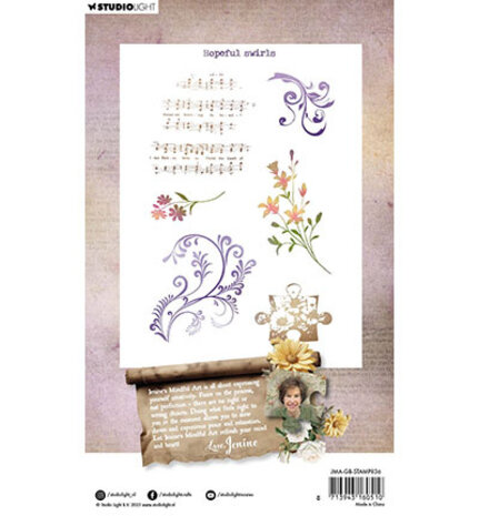 Studio Light Growing & Blooming Clear Stamp Hopeful Swirls (JMA-GB-STAMP836) Studio Light Growing & Blooming Clear Stamp Hopeful Swirls (JMA-GB-STAMP836)