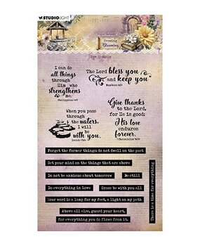 Studio Light Growing & Blooming Clear Stamp Give Thanks (JMA-GB-STAMP837) Studio Light Growing & Blooming Clear Stamp Give Thanks (JMA-GB-STAMP837)