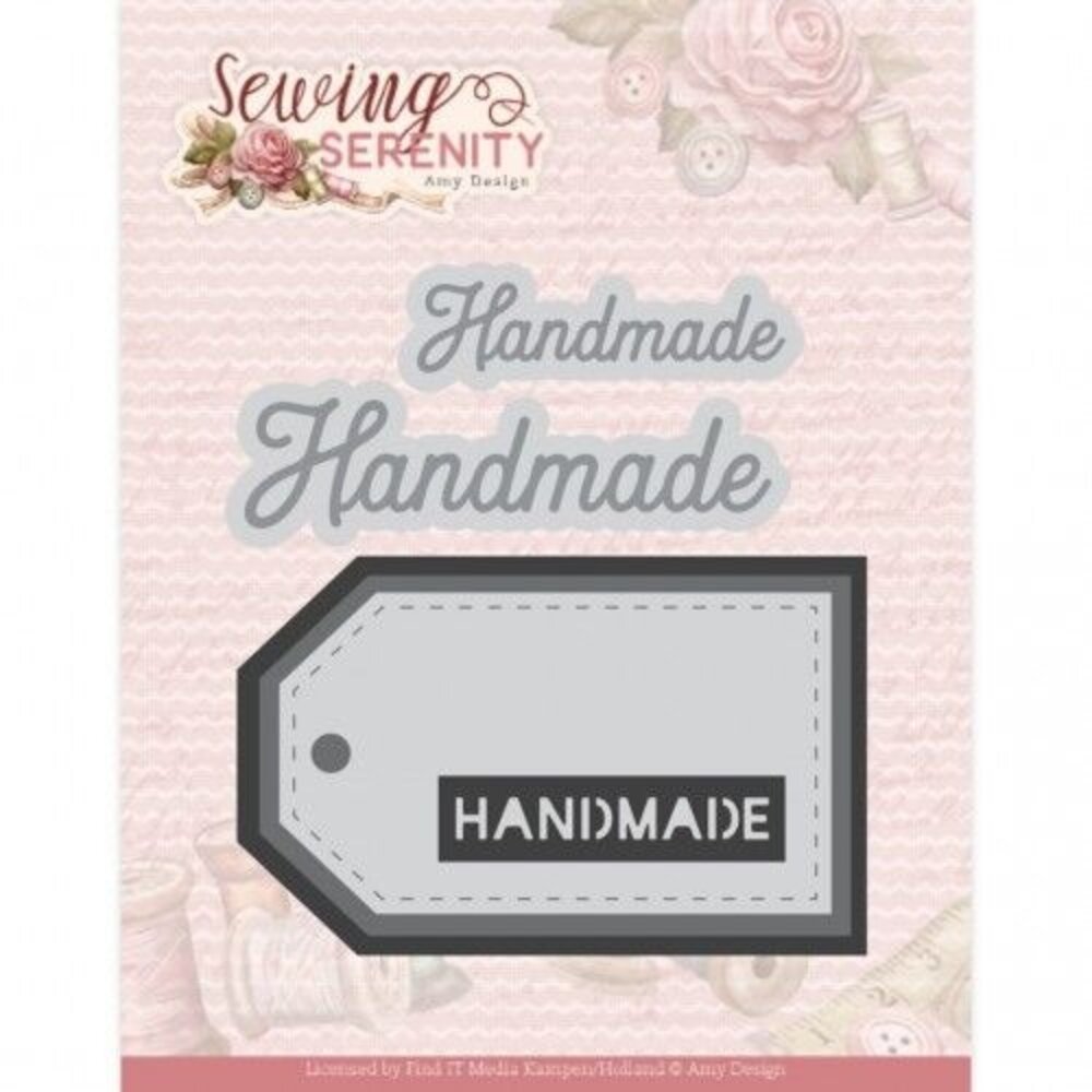 Amy Design Sewing Serenity Dies Handmade Label (ADD10335) Amy Design Sewing Serenity Dies Handmade Label (ADD10335)