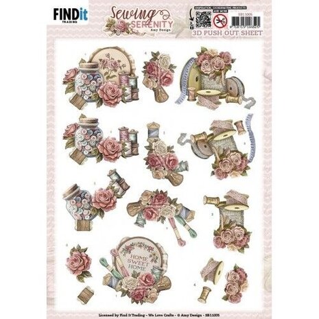 Amy Design Sewing Serenity 3D Push Out Stitching (SB11005) Amy Design Sewing Serenity 3D Push Out Stitching (SB11005)