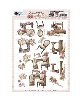 Amy Design Sewing Serenity 3D Push Out Sewing Machine (SB11006) Amy Design Sewing Serenity 3D Push Out Sewing Machine (SB11006)