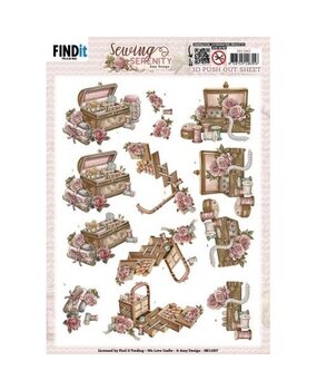 Amy Design Sewing Serenity 3D Push Out Sewing Box (SB11007) Amy Design Sewing Serenity 3D Push Out Sewing Box (SB11007)