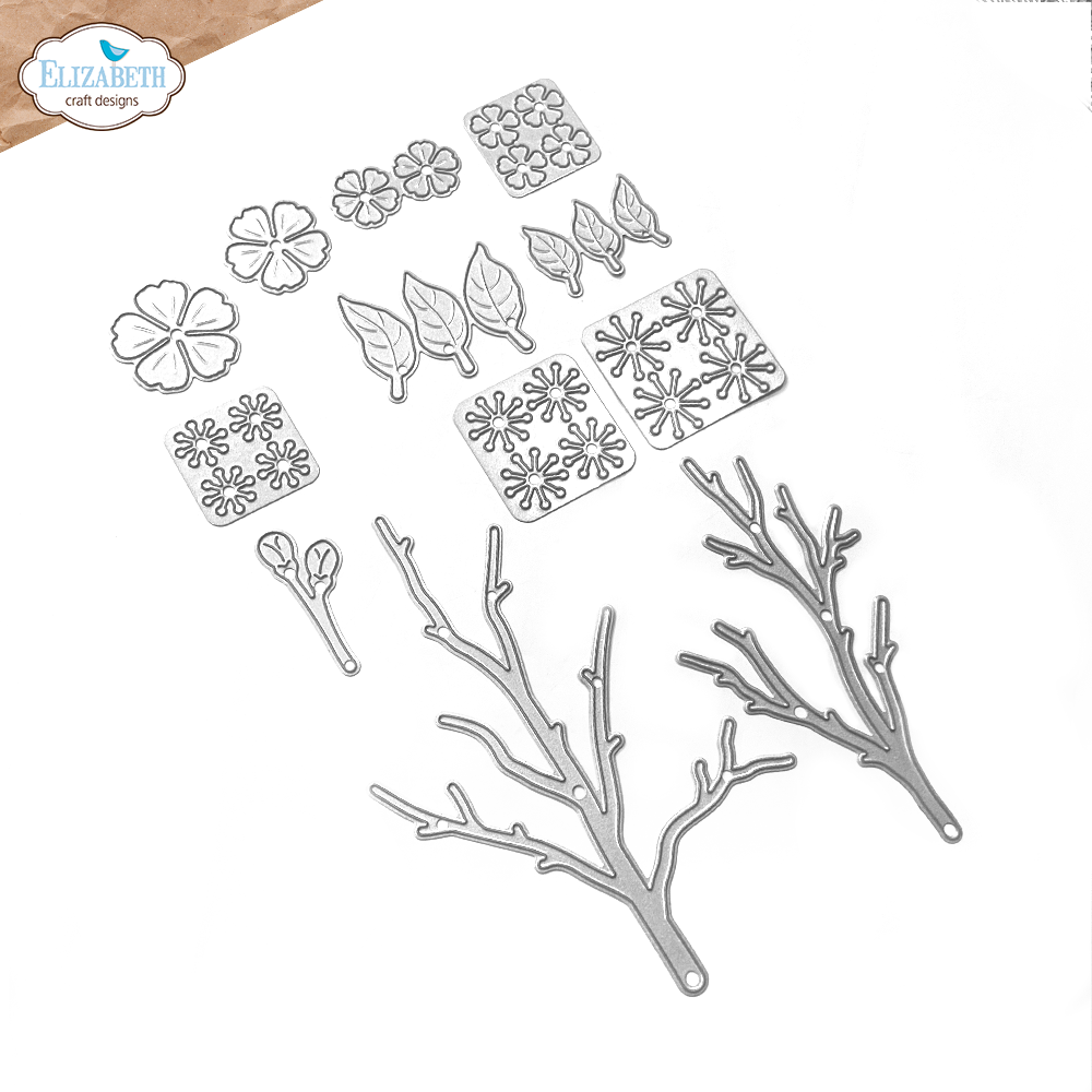 Elizabeth Craft Designs Spring Blossom Dies Cherry Blossom (2244) Elizabeth Craft Designs Spring Blossom Dies Cherry Blossom (2244)