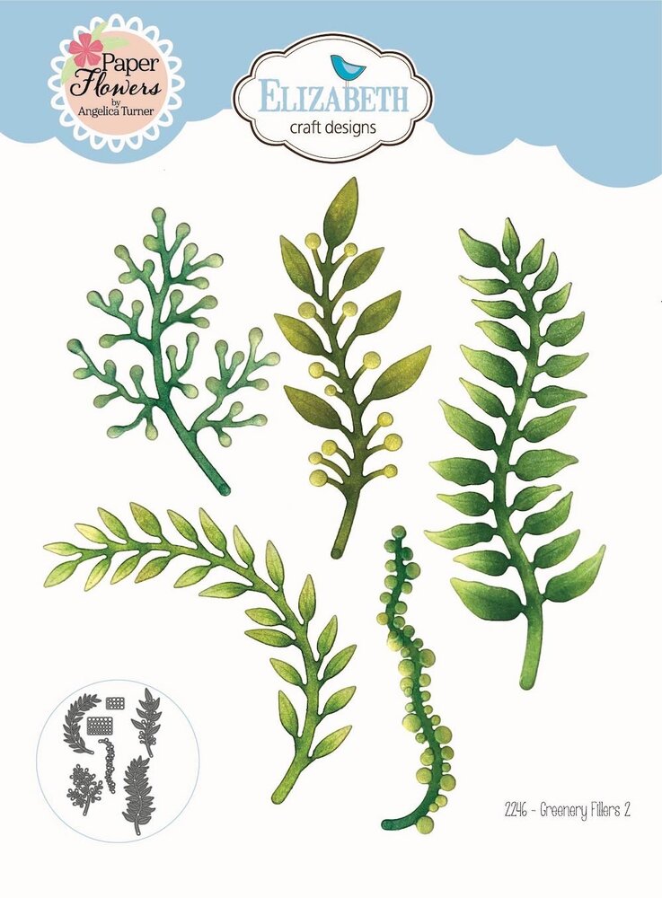Elizabeth Craft Designs Spring Blossom Dies Greenery Fillers 2 (2246) Elizabeth Craft Designs Spring Blossom Dies Greenery Fillers 2 (2246)