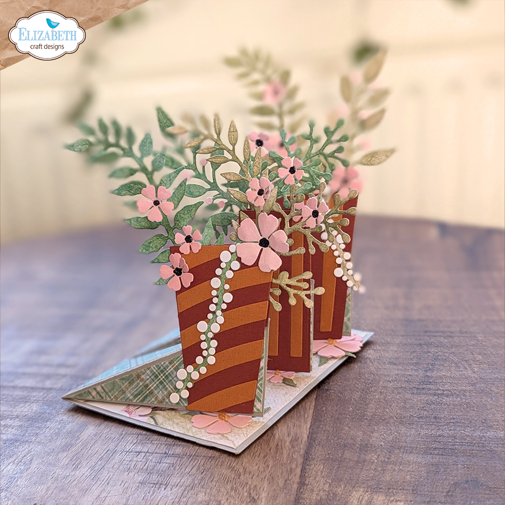 Elizabeth Craft Designs Spring Blossom Dies 3D Modern Vases (2248) Elizabeth Craft Designs Spring Blossom Dies 3D Modern Vases (2248)