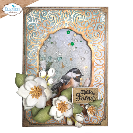 Elizabeth Craft Designs Spring Blossom Dies Ornamental Frame (2249)