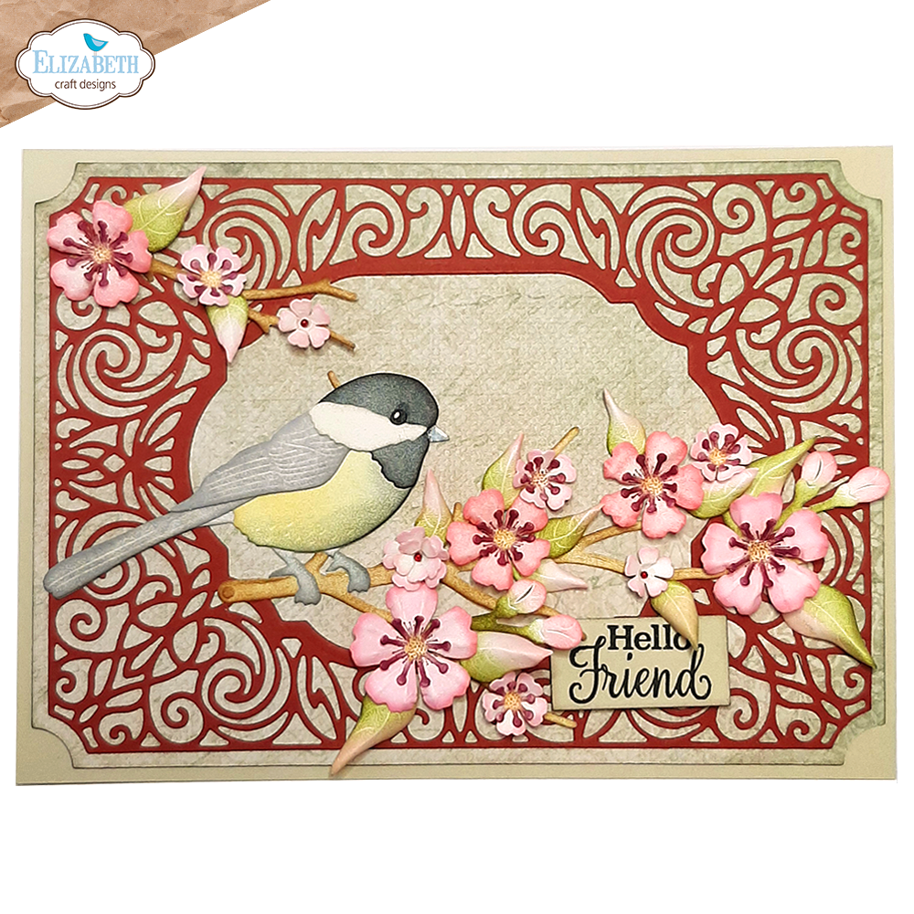 Elizabeth Craft Designs Spring Blossom Dies Ornamental Frame (2249)