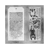 Stampers Anonymous Tim Holtz Clear Stamp and Stencil Set 10 (THMM110)