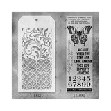 Stampers Anonymous Tim Holtz Clear Stamp and Stencil Set 15 (THMM115)