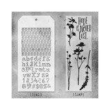 Stampers Anonymous Tim Holtz Clear Stamp and Stencil Set 21 (THMM121)