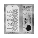 Stampers Anonymous Tim Holtz Clear Stamp and Stencil Set 22 (THMM122)