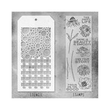 Stampers Anonymous Tim Holtz Clear Stamp and Stencil Set 24 (THMM124)