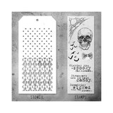 Stampers Anonymous Tim Holtz Clear Stamp and Stencil Set 28 (THMM128)