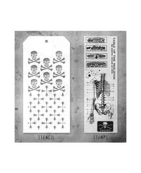 Stampers Anonymous Tim Holtz Clear Stamp and Stencil Set 29 (THMM129) Stampers Anonymous Tim Holtz Clear Stamp and Stencil Set 29 (THMM129)