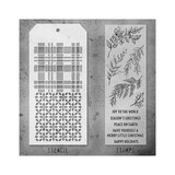 Stampers Anonymous Tim Holtz Clear Stamp and Stencil Set 32 (THMM132)
