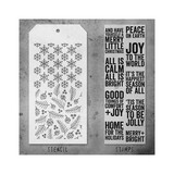 Stampers Anonymous Tim Holtz Clear Stamp and Stencil Set 33 (THMM133)