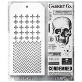 Stampers Anonymous Tim Holtz Clear Stamp and Stencil Set 48 (THMM148)