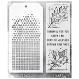 Stampers Anonymous Tim Holtz Clear Stamp and Stencil Set 51 (THMM151)