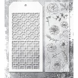 Stampers Anonymous Tim Holtz Clear Stamp and Stencil Set 61 (THMM161)