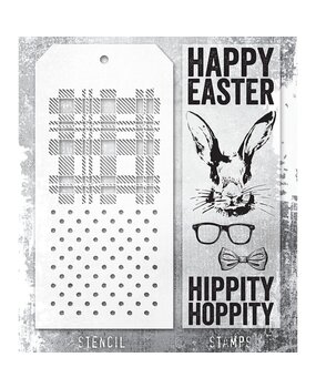Stampers Anonymous Tim Holtz Clear Stamp and Stencil Set 64 (THMM164) Stampers Anonymous Tim Holtz Clear Stamp and Stencil Set 64 (THMM164)
