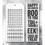 Stampers Anonymous Tim Holtz Clear Stamp and Stencil Bold Frights (THMM169)