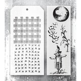 Stampers Anonymous Tim Holtz Clear Stamp and Stencil The Scarecrow (THMM170)