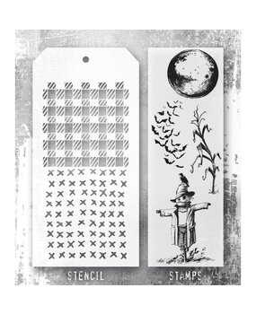 Stampers Anonymous Tim Holtz Clear Stamp and Stencil The Scarecrow (THMM170)