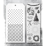 Stampers Anonymous Tim Holtz Clear Stamp and Stencil Darling Christmas (THMM174)
