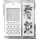 Stampers Anonymous Tim Holtz Clear Stamp and Stencil Festive Collage (THMM175)