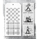 Stampers Anonymous Tim Holtz Clear Stamp and Stencil Holiday Sketchbook (THMM176)