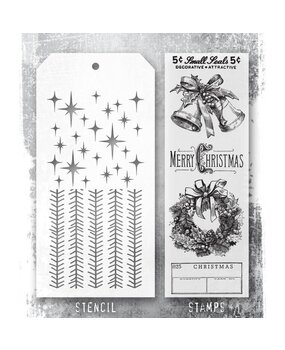 Stampers Anonymous Tim Holtz Clear Stamp and Stencil Department Store (THMM177) Stampers Anonymous Tim Holtz Clear Stamp and Stencil Department Store (THMM177)