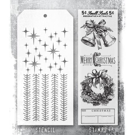 Stampers Anonymous Tim Holtz Clear Stamp and Stencil Department Store (THMM177)