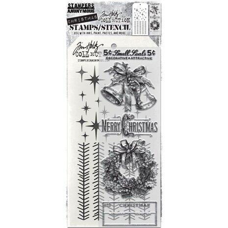 Stampers Anonymous Tim Holtz Clear Stamp and Stencil Department Store (THMM177)