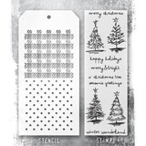 Stampers Anonymous Tim Holtz Clear Stamp and Stencil Scribbly Christmas (THMM178)