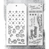 Stampers Anonymous Tim Holtz Clear Stamp and Stencil Vintage Christmas (THMM180)