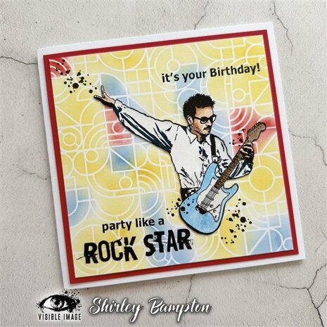 Visible Image Rock Star A6 Stamp Set (ZB9402) Visible Image Rock Star A6 Stamp Set (ZB9402)