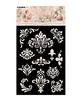 Studio Light A Cat's Secret Masking Stencil Baroque Ornaments (SL-ACS-MASK339) Studio Light A Cat's Secret Masking Stencil Baroque Ornaments (SL-ACS-MASK339)
